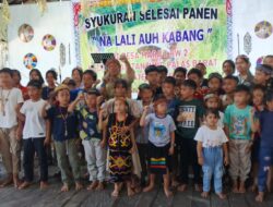 Syukuran Selesai Panen Desa Mara 1, Bupati Ingatkan Jangan Alih Fungsi Lahan Sawah Jadi Kebun Sawit